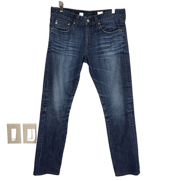 Ag Adriano Goldschmied Piper Slouchy Slim Jean 29 Blue Mid Rise Straight Denim - Picture 1 of 11